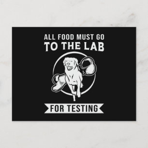 Labrador het lab voor het testen van Retriever Hon Briefkaart