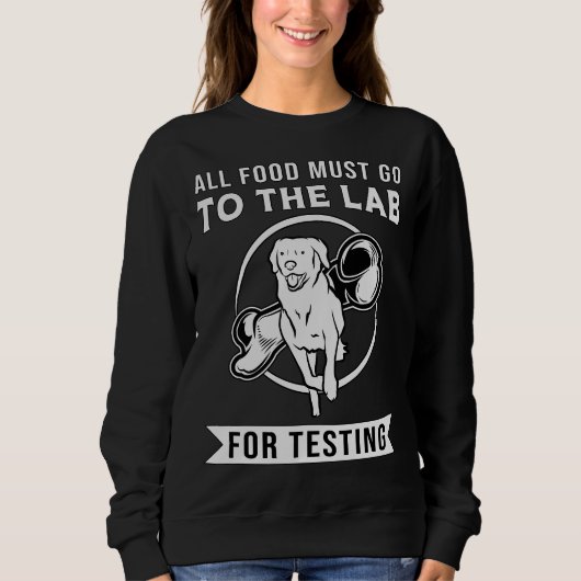 Labrador het lab voor het testen van retriever hon trui (Voorkant)
