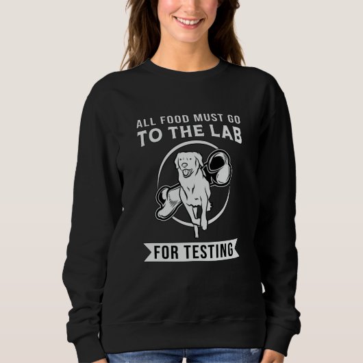 Labrador het lab voor het testen van Retriever Hon Trui (Voorkant)