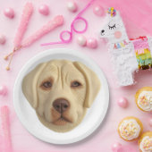 Labrador Hond 3D Geïnspireerd Papieren Bordje (Feest)