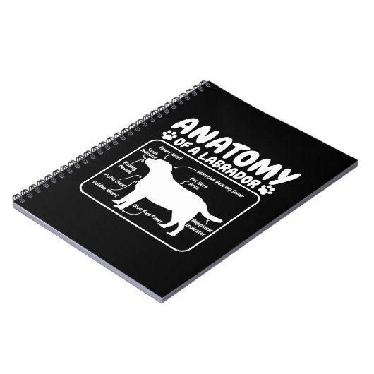 Labrador Hond Anatomie Notitieboek (Linkerzijde)