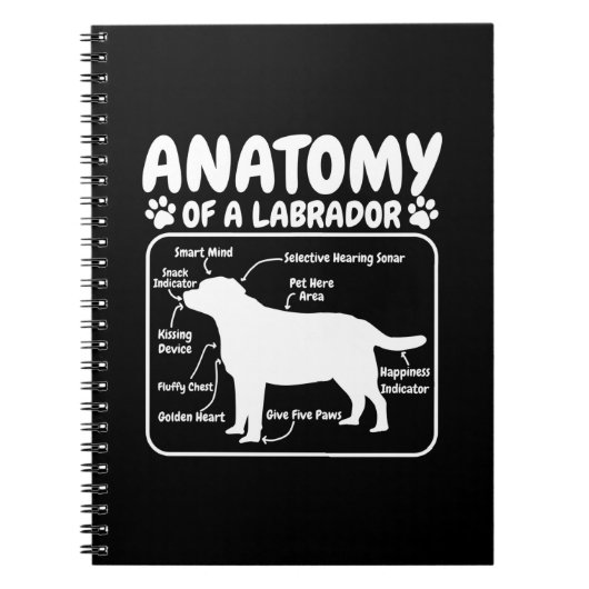 Labrador Hond Anatomie Notitieboek (Voorkant)
