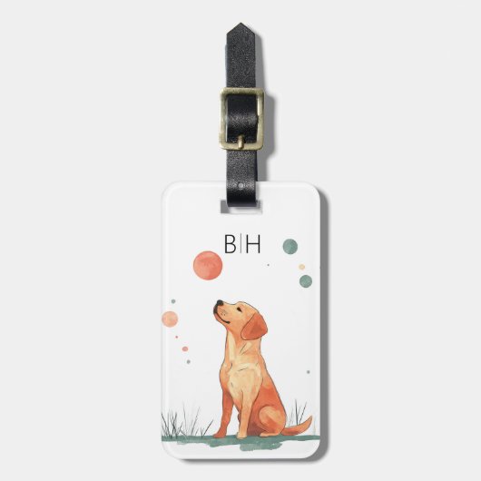 Labrador-hond Bagage Label (Voorkant verticaal)