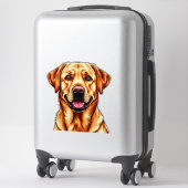 Labrador Hond Charmante Illustratie Sticker (Koffer)