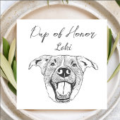 Labrador Hond Custom Hand Tekening Bruiloft Servet