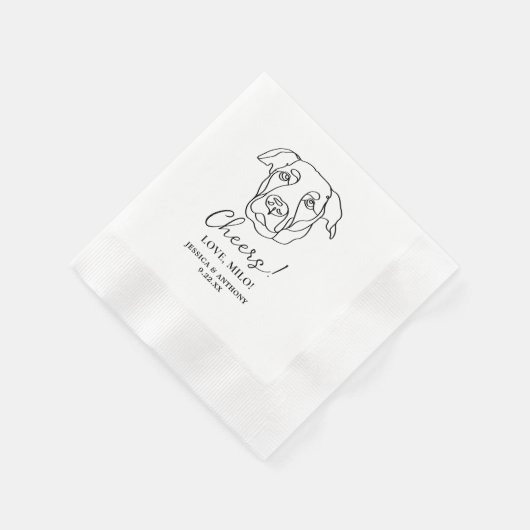 Labrador Hond Gepersonaliseerd Cheers Servetten (Hoek)