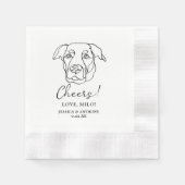 Labrador Hond Gepersonaliseerd Cheers Servetten (Voorkant)