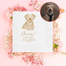 Labrador Hond Gepersonaliseerd Cheers Servetten
