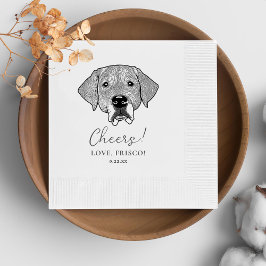 Labrador Hond Gepersonaliseerd Cheers Servetten