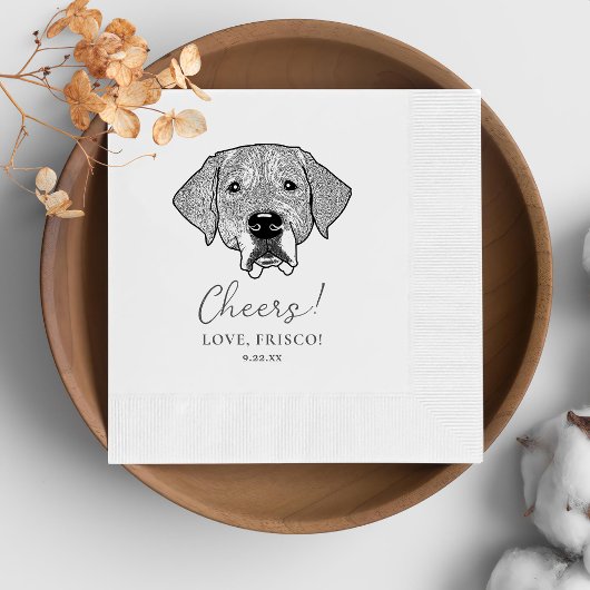 Labrador Hond Gepersonaliseerd Cheers Servetten