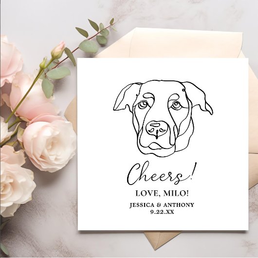 Labrador Hond Gepersonaliseerd Cheers Servetten