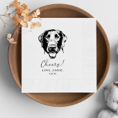 Labrador Hond Gepersonaliseerd Cheers Servetten