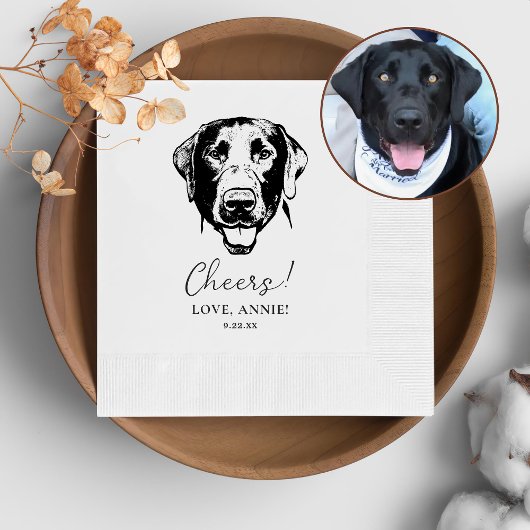 Labrador Hond Gepersonaliseerd Cheers Servetten