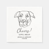 Labrador Hond Gepersonaliseerd Cheers Servetten (Voorkant)