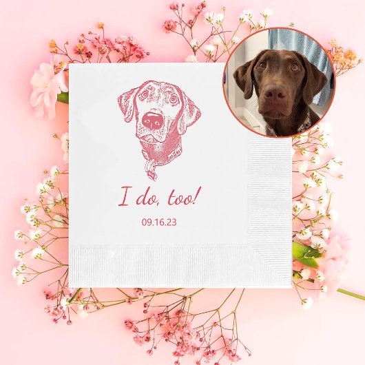 Labrador hond gepersonaliseerd doe ik ook servet