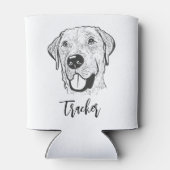 Labrador hond gepersonaliseerde hand tekening blikjeskoeler (Achterkant)