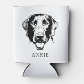 Labrador hond gepersonaliseerde hand tekening blikjeskoeler (Voorkant)