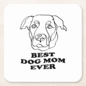 Labrador hond gepersonaliseerde hand tekening kartonnen onderzetters (Voorkant)