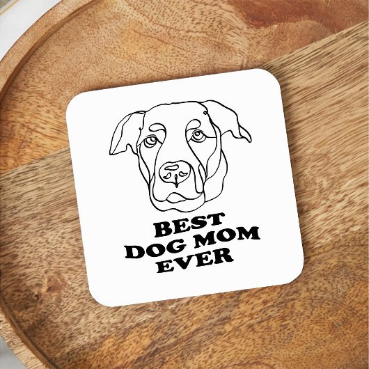 Labrador hond gepersonaliseerde hand tekening kartonnen onderzetters