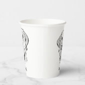 Labrador hond gepersonaliseerde hand tekening papieren bekers (Rechts)