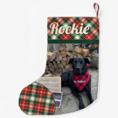 Labrador Hond Gepersonaliseerde Kerstmis Kleine Kerstsok (Achterkant)