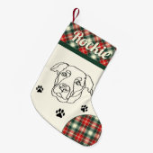 Labrador Hond Gepersonaliseerde Kerstmis Kleine Kerstsok (Voorkant (Hangend))