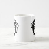 Labrador hond gepersonaliseerde tekening koffiemok (Center)