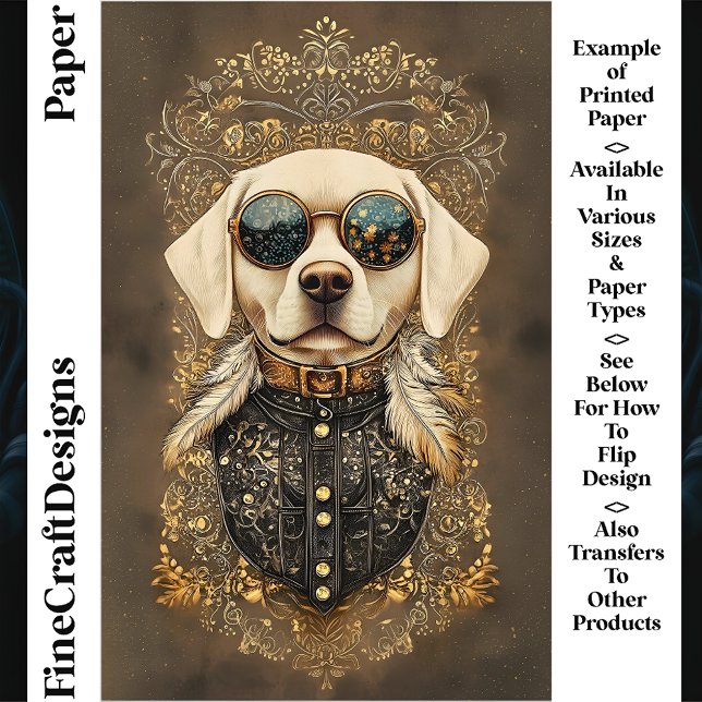 Labrador Hond, Gouden Filigraan CM3 Scrapbook Papi (Creator heeft geüpload)