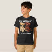 Labrador Hond grappig Gift geel chocolade bruin la T-shirt (Voorkant volledig)