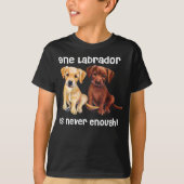 Labrador Hond grappig Gift geel chocolade bruin la T-shirt (Voorkant)