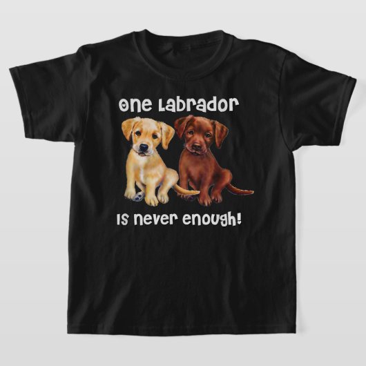 Labrador Hond grappig Gift geel chocolade bruin la T-shirt (Laagn)