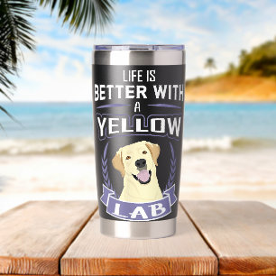Labrador Hond Grappige Lab Retriever Geïsoleerde Drinkbeker