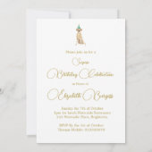 Labrador hond Happy Birthday Party Uitnodiging (Achterkant)