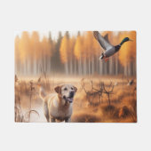 Labrador / hond in de herfsteendenjacht deurmat (Voorkant)
