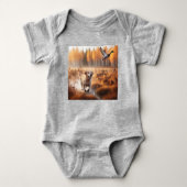 Labrador / hond in de herfsteendenjacht romper (Voorkant)