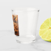Labrador / hond in de herfsteendenjacht shot glas (Rechts)