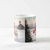 Labrador Hond in Sneeuw Kerstmis Koffiemok (Center)