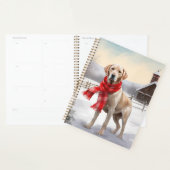 Labrador Hond in Sneeuw Kerstmis Planner (Display)