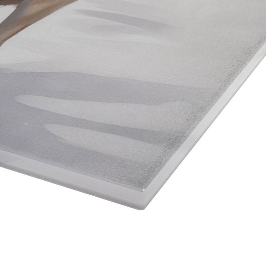 Labrador Hond in Sneeuw Kerstmis Snijplank (Hoek)