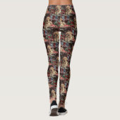 Labrador Hond Kerst Festiviteit Leggings (Achterkant)