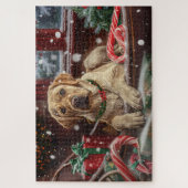 Labrador Hond Kerst Festiviteit Legpuzzel (Verticaal)