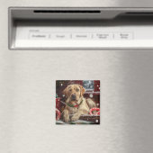 Labrador Hond Kerst Festiviteit Magneet (Insitu (Vaatwasser))