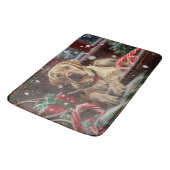 Labrador Hond Kerstfeest Badmat (Gekanteld)