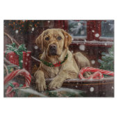 Labrador Hond Kerstfeest Snijplank (Voorkant)