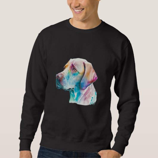 Labrador Hond Lab Liefhebber Spetterende Graffiti Trui (Voorkant)