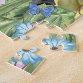 Labrador Hond met Bloemen Lente Legpuzzel (Zijkant)