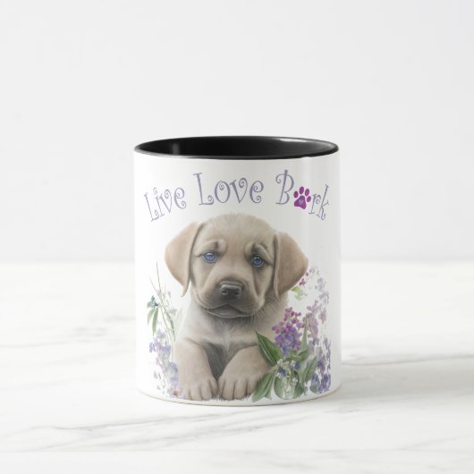 Labrador Hond Moeder Bloemstuk Mok (Midden)