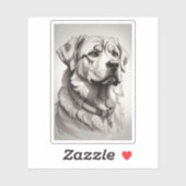 Labrador hond sticker (Vel)