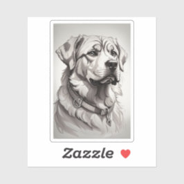 Labrador hond sticker