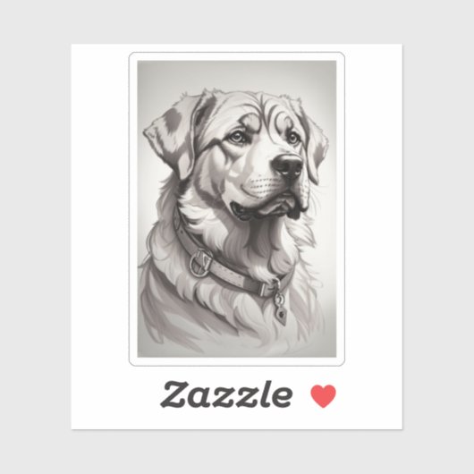 Labrador hond sticker (Vel)